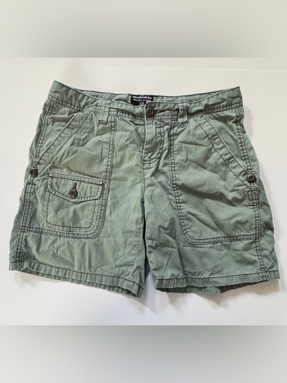 Women’s Olive Green Cargo Shorts